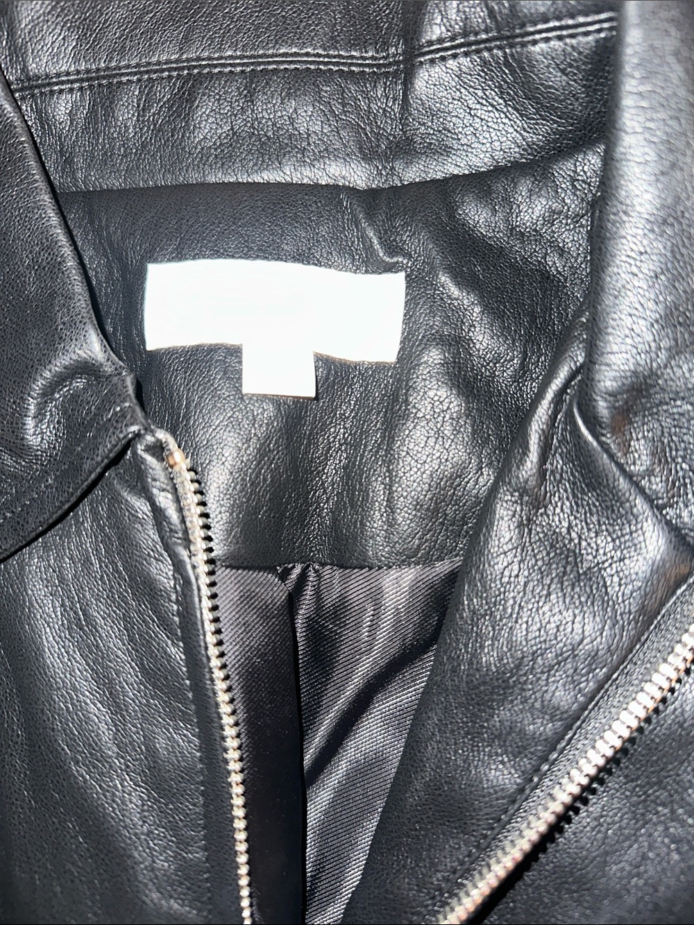 Zara Black Faux Leather Cinch-Waist Jacket - Picture 3 of 4